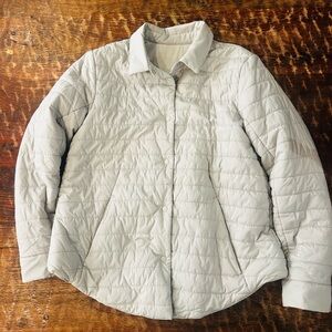 Lululemon Athletica Light Gray Puffer Jacket